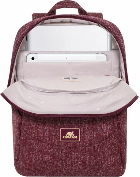 çantë shpine për laptop RIVACASE 7923, 13.3\", waterproof tweed, e kuqe