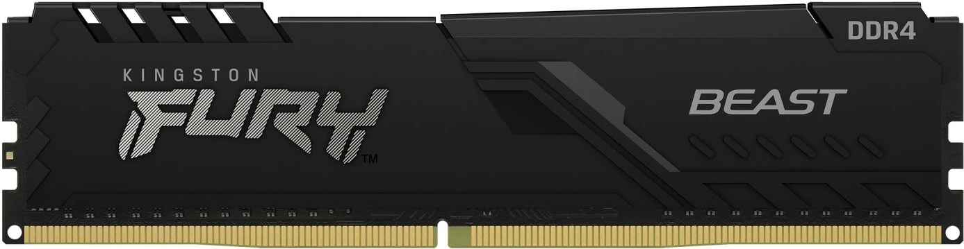 RAM Memorje Kingston FURY Beast DDR4, 8GB, 3200MHz, CL16, e zezë