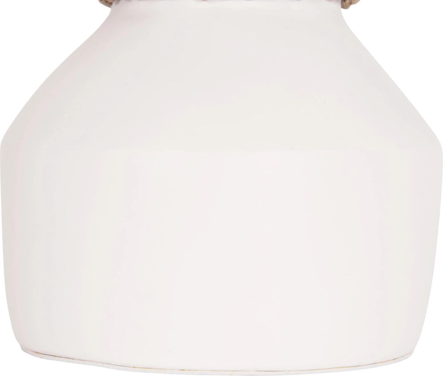 Vazo dekorative tavoline, terrakotë e bardhë, CAMMER FH4687.02XS, Φ16x15cm