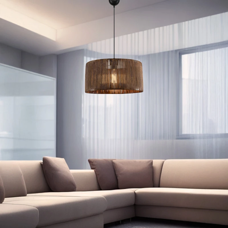 Llambë tavani një-dritëshe, ngjyrë kafe, Φ40x20cm