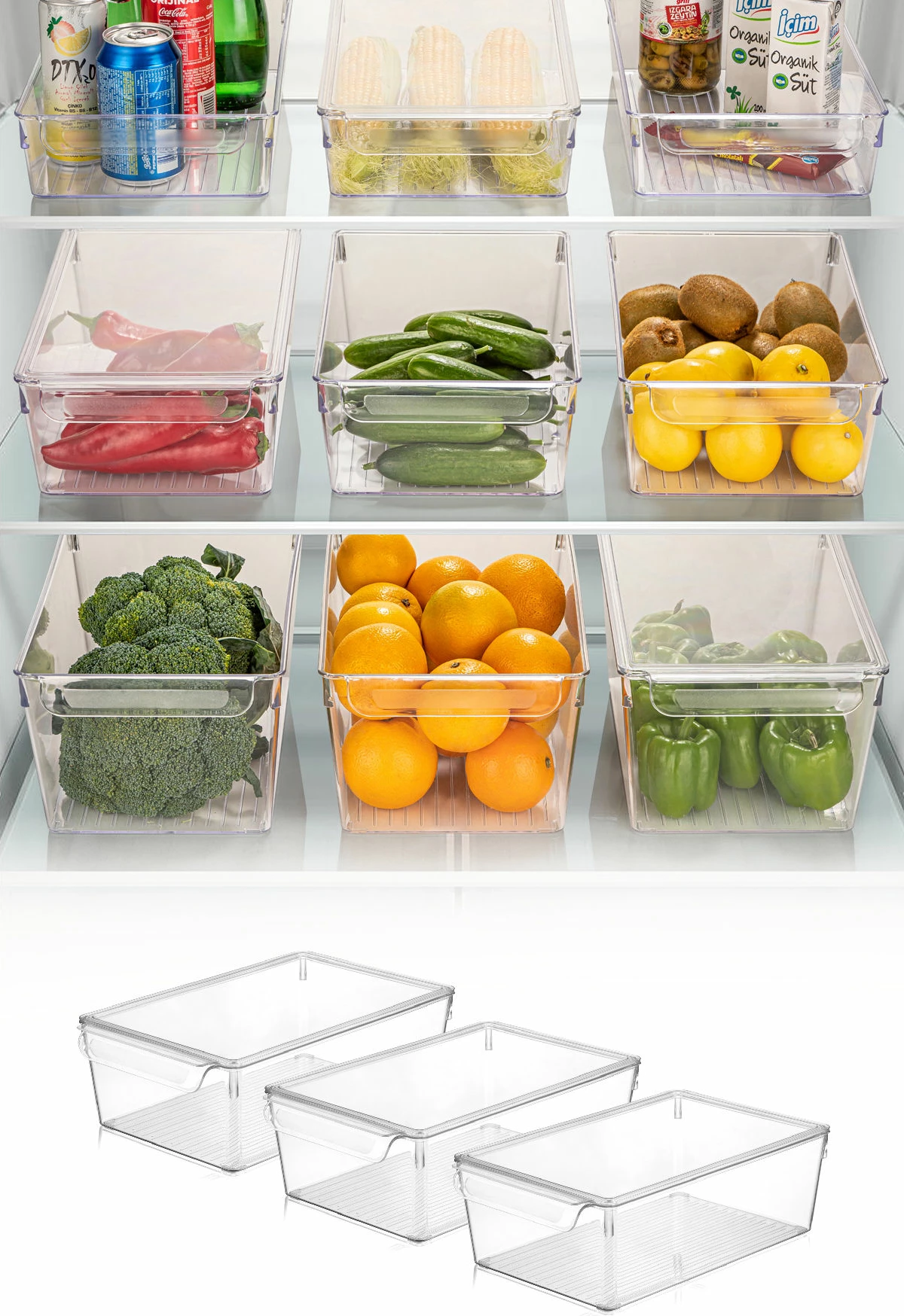 Set organizues frigoriferi (3 copë), Hermia, 730