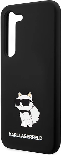 Mbështjellës Karl Lagerfeld Silicone Choupette për Samsung Galaxy S24, i zi