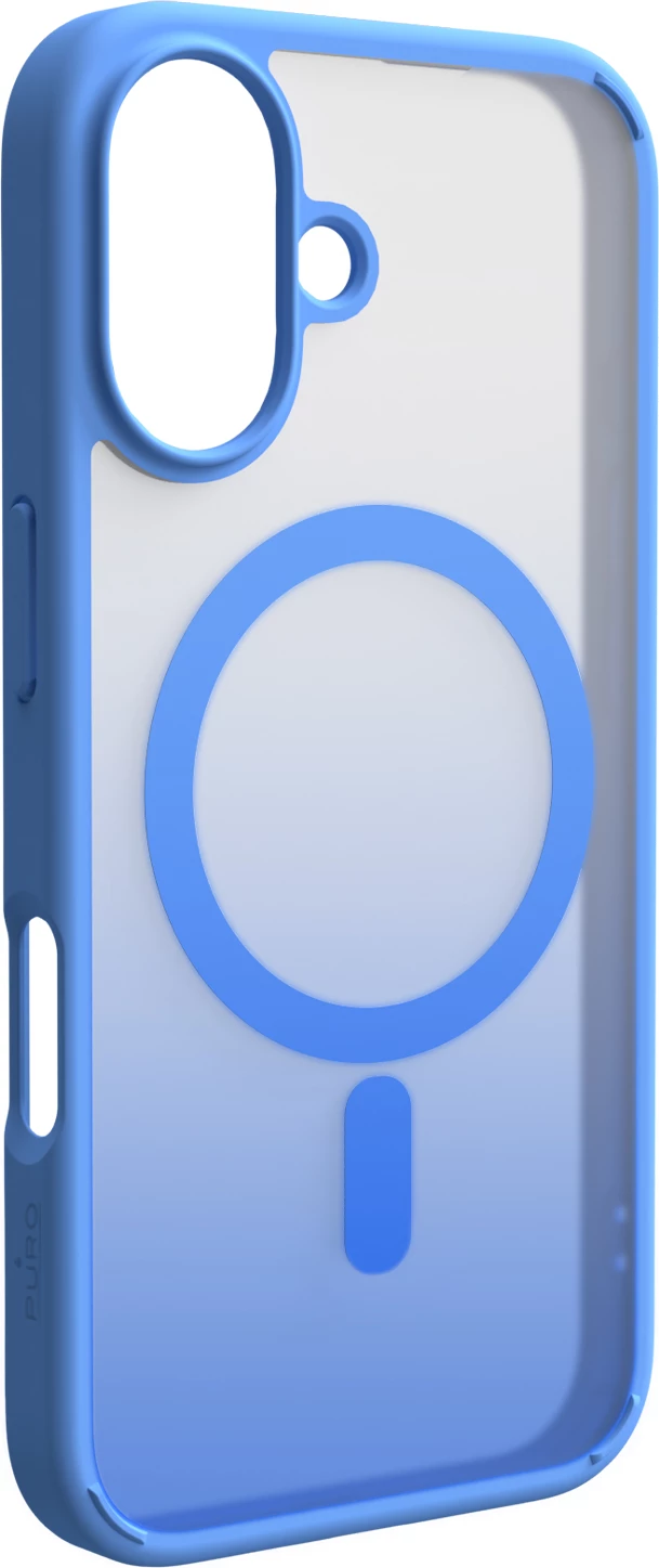 Mbështjellës Puro Gradient MagSafe për iPhone 16, Silikon, Blu