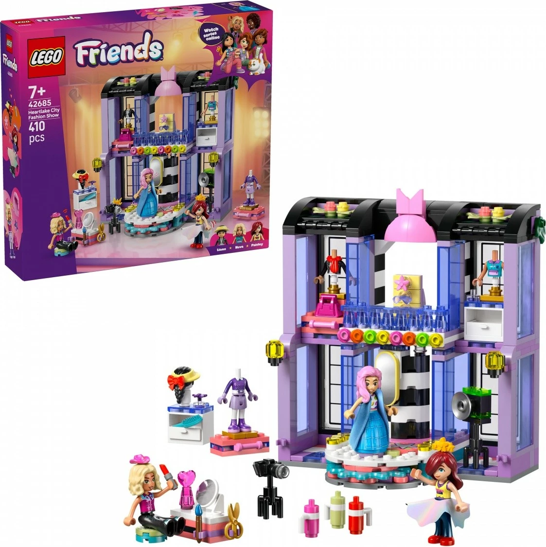 Set ndërtimi, LEGO Friends, 42685 Fashion Show in Heartlake City, 410 copa, 7+