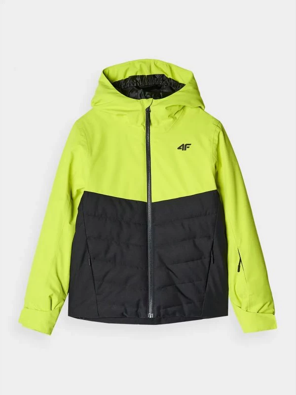 Jakne skijimi për fëmijë 4F, e zezë