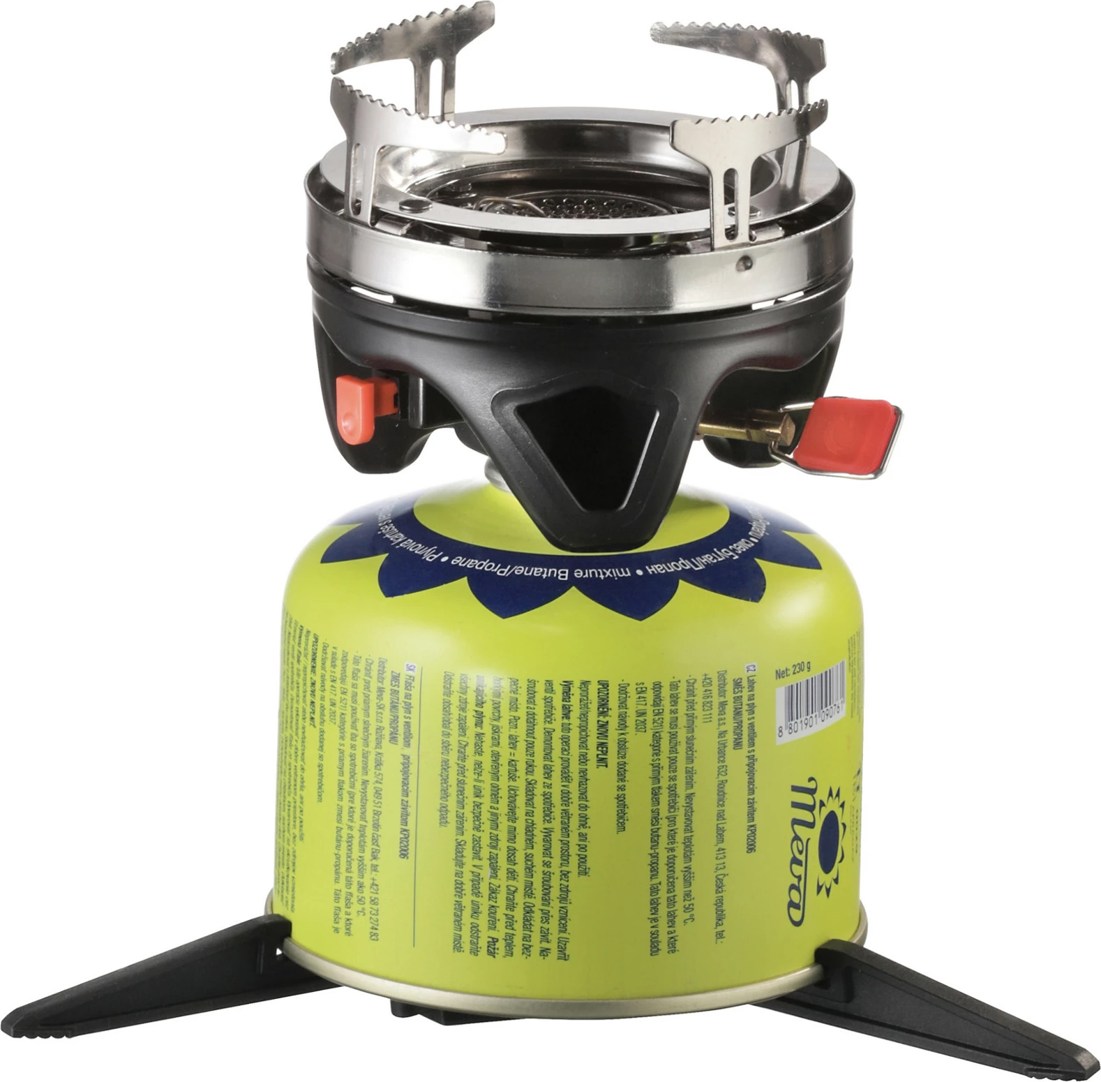 Set sobë gazi turistike Meva TRIPPER UKP21004, metal, 1.1L, e gjelbër