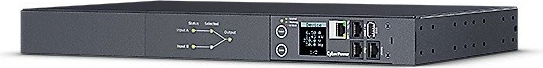 Kasë CyberPower PDU44005, Rack 1U, 16A, 2xC20, 12xC13, 2xC19, SNMP, e zezë