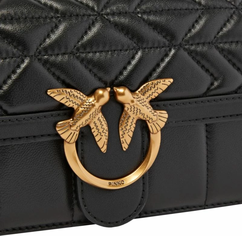 Çantë krahu Pinko Love One Mini, e zezë