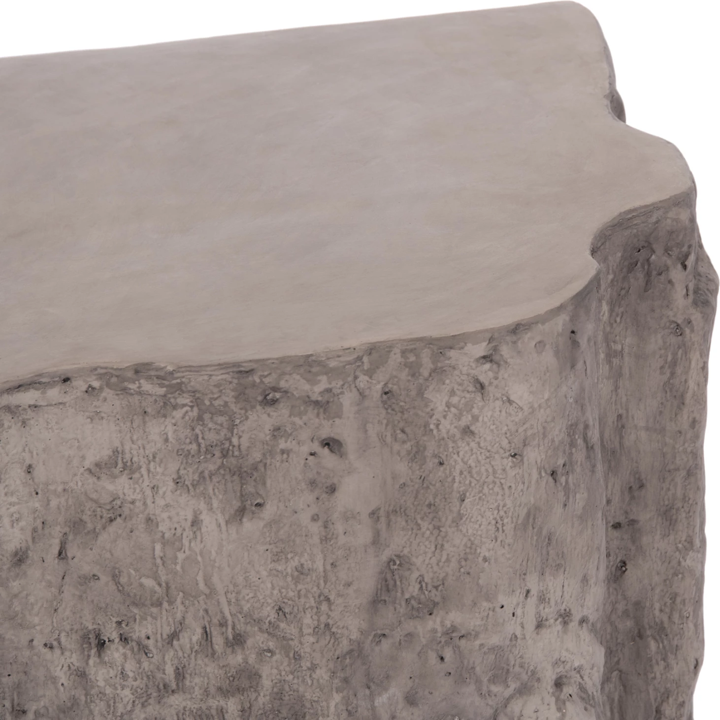 Konsolë INTERON, formë shkëmbi, fibër-cement, ngjyrë gri, 120x50x71cm