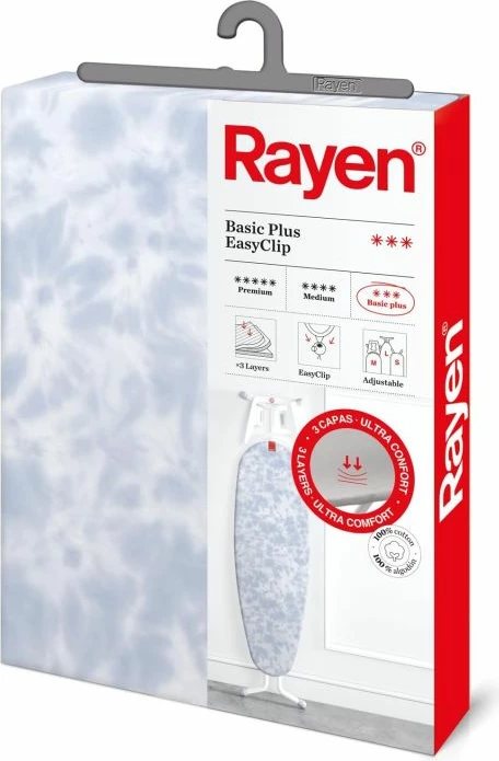 Mbulesë universale për tavolinë hekurosjeje Rayen 627508 130 x 47 cm, gri me pattern