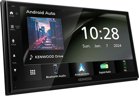 Radio multimedia Kenwood DMX6523DAB, 6.8 inç, Bluetooth, Android Auto, Apple CarPlay, e zezë