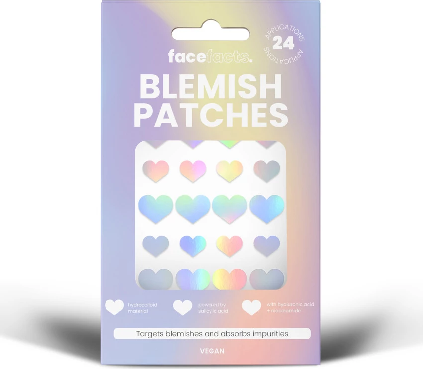 Face Facts Blemish Patches - Holographic Hearts