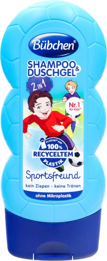 Shampon & Xhel Dushi 2 në 1 "Tifozi" 230ml, Bübchen