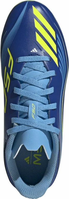 Atlete futbolli për fëmijë adidas F50 Messi, të kaltra