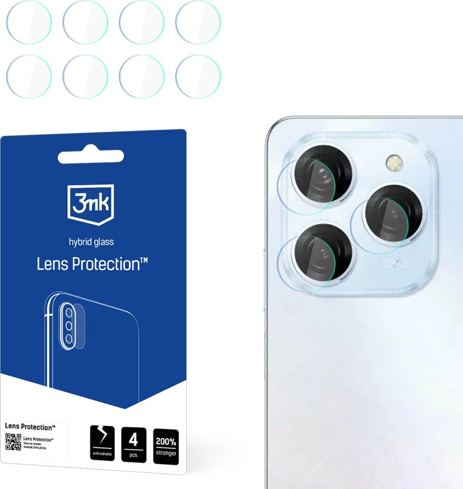 Xham mbrojtës kamerës 3mk Protection Lens Protection, për Tecno Spark 20 Pro, 4 copë
