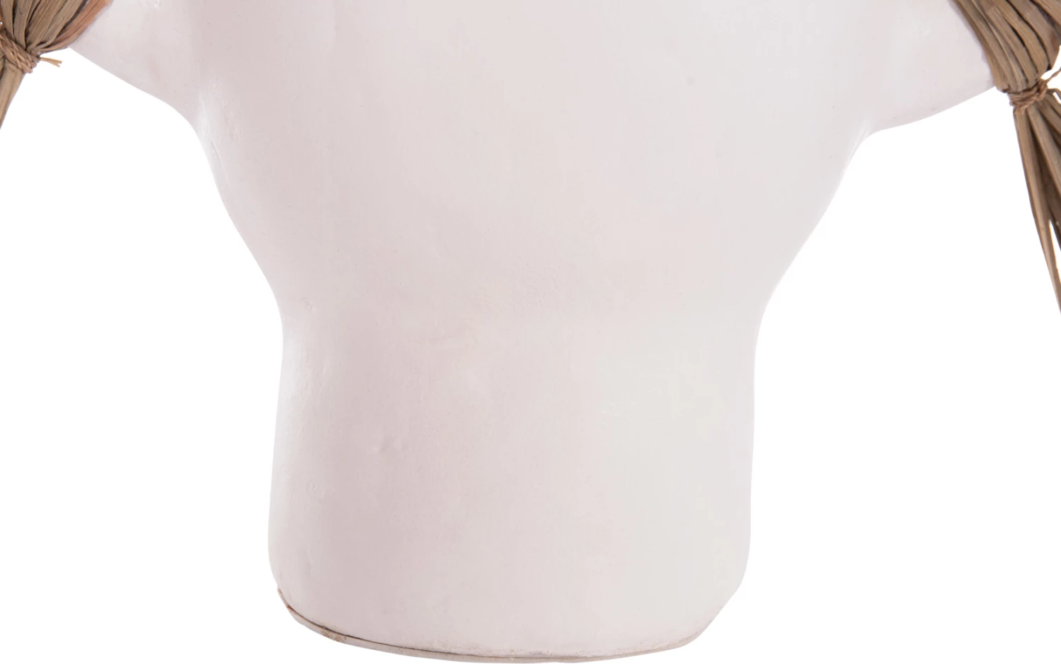 Vazo dekorative tavoline ALICA, terrakotë e bardhë, me bar, FH4668.02S, 55x19x34cm