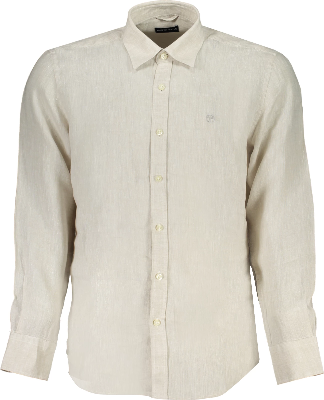 Këmishë për meshkuj NORTH SAILS me mëngë të gjata, bezhë