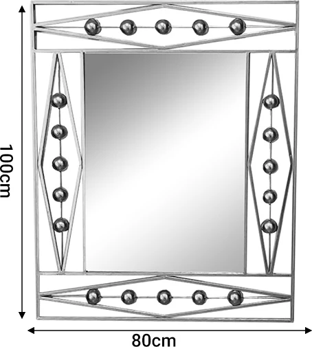 Pasqyrë Roteron Inart ngjyrë ari metalike 80x2x100cm