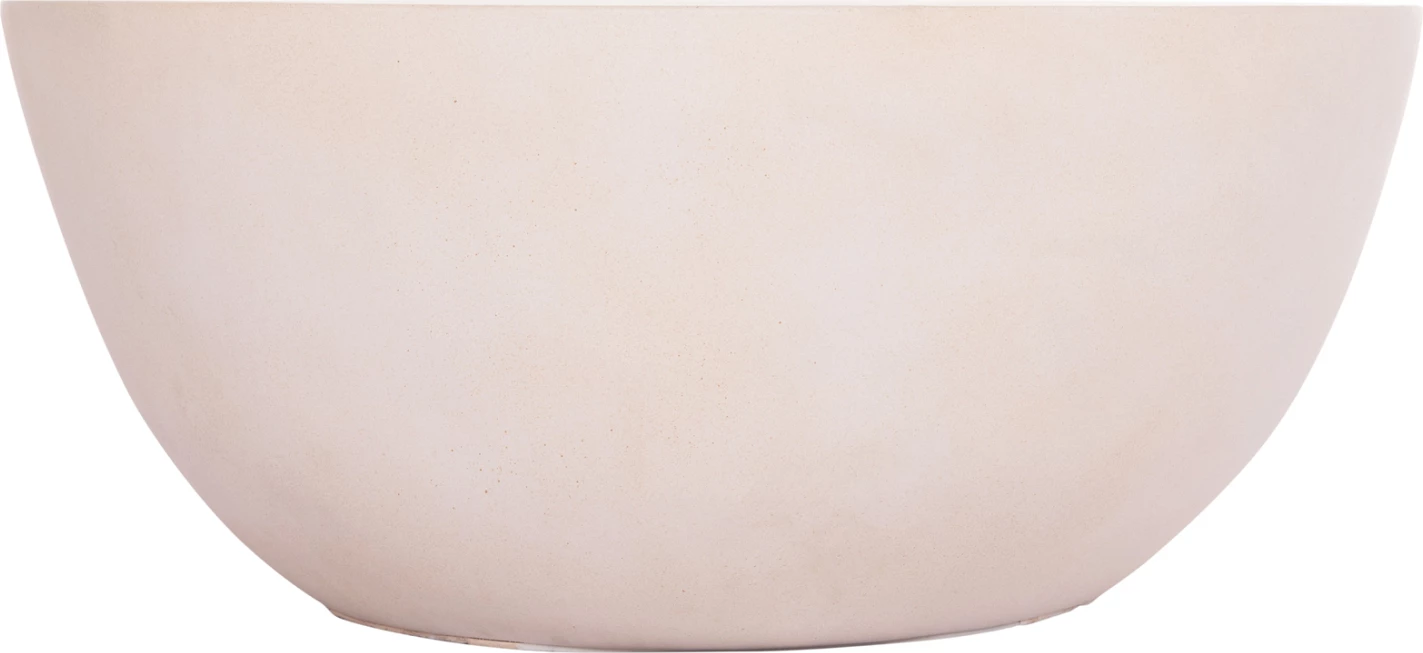 Tavolinë kafeje rrethore ALLAN, fibër-cement, bezhë e çelët, FH18162.02, 92x49cm