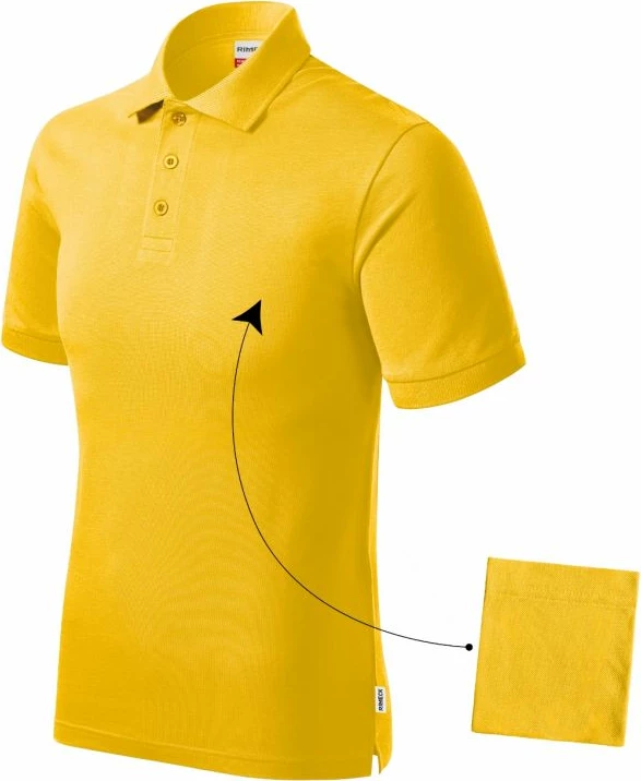 Polo maicë Rimeck për meshkuj, e verdhë