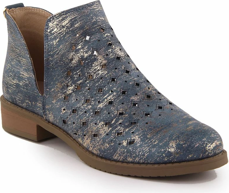 Çizme për femra M.Daszyński, gri/argjend