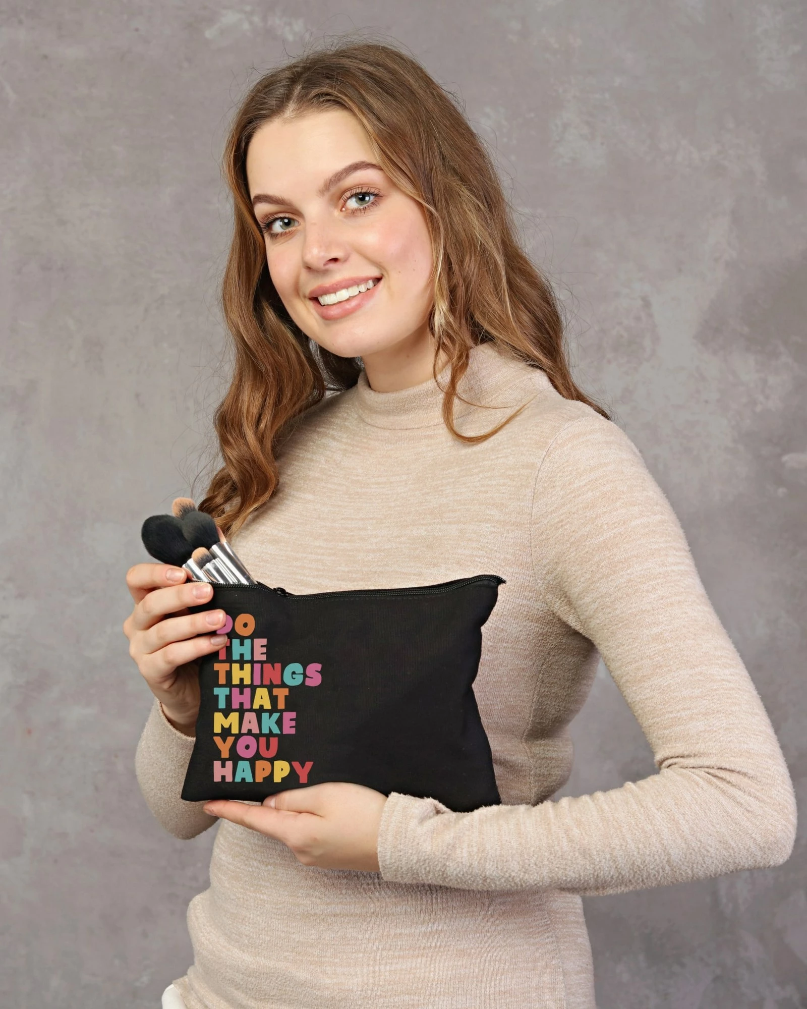 Çantë për make-up Zoozie Bags, e zezë, 25x18cm