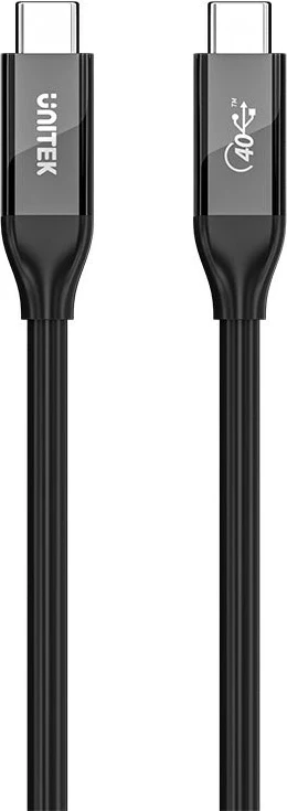 Kabëll USB-C Unitek 4.0, 100W, 40Gbps, 8K, 2m, zi