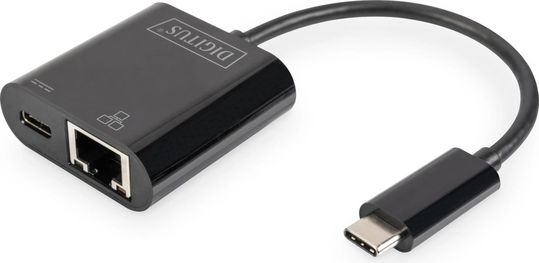 Adapter USB Type-C Digitus, Gigabit Ethernet, PD, i zi