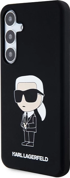 Mbështjellës Karl Lagerfeld Silicone Ikonik për Samsung Galaxy S24, i zi