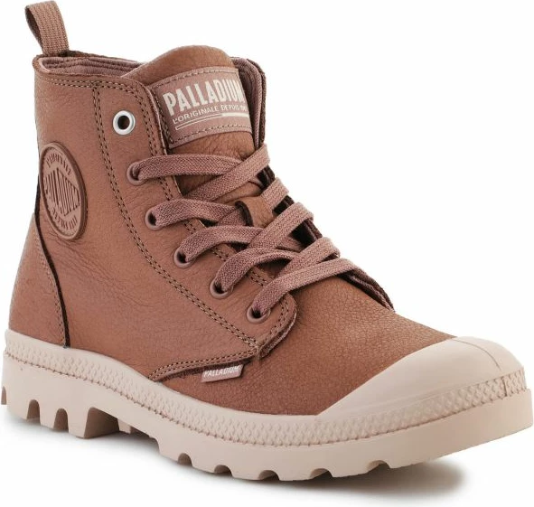 Këpucë Palladium Pampa për femra, ngjyrë kafe