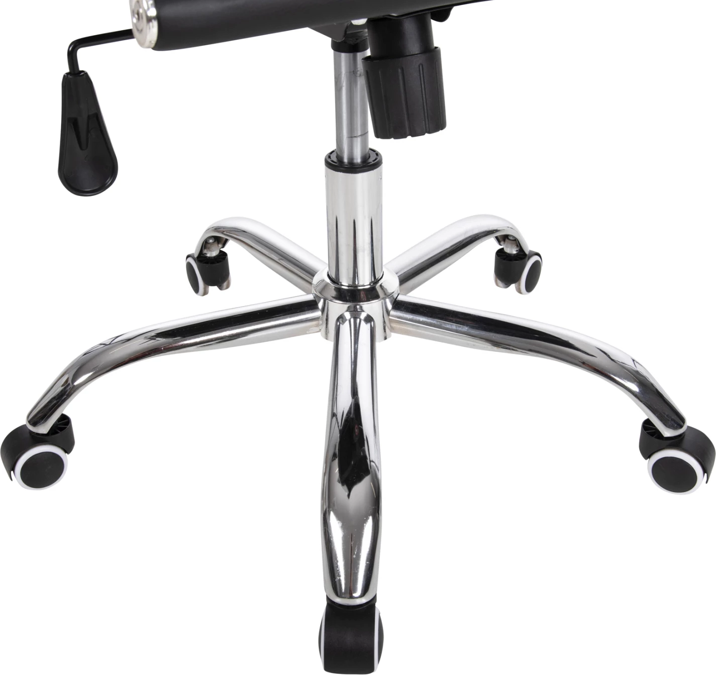 Karrige menaxheri për zyre BOSS FH1059.31, ngjyrë e zezë, PU-metal krom, 54x57x110H cm.