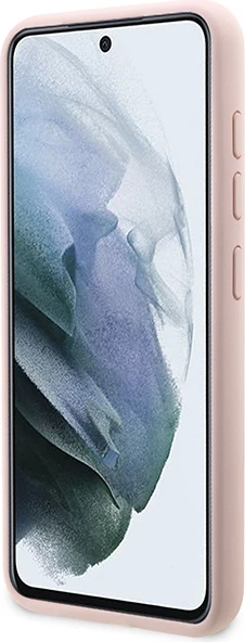 Mbështjellës Karl Lagerfeld Liquid Silicone Ikonik Choupette për Samsung Galaxy S23+, Rozë