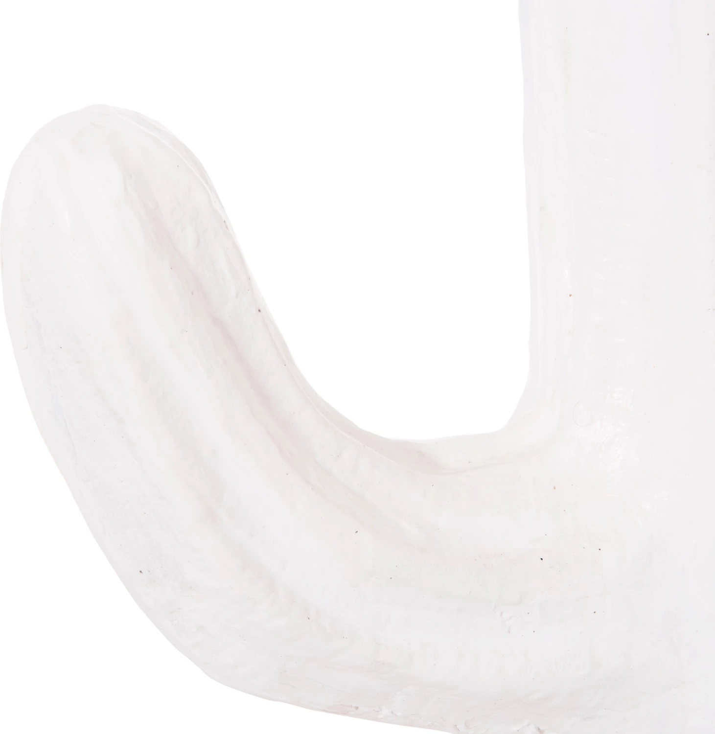 Kaktus dekorativ në dysheme, MDF, ngjyrë e bardhë, 42x30x74H cm