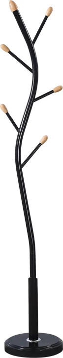 Varëse palltosh Portu, metalike, ngjyrë e zezë-natyrale, D30x170cm