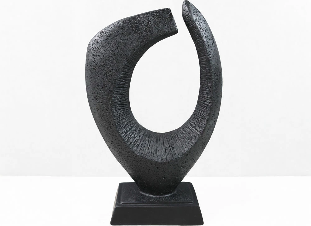 Dekor PULSE II, rrëshirë, ngjyrë e zezë, 18.5x8.5x30cm