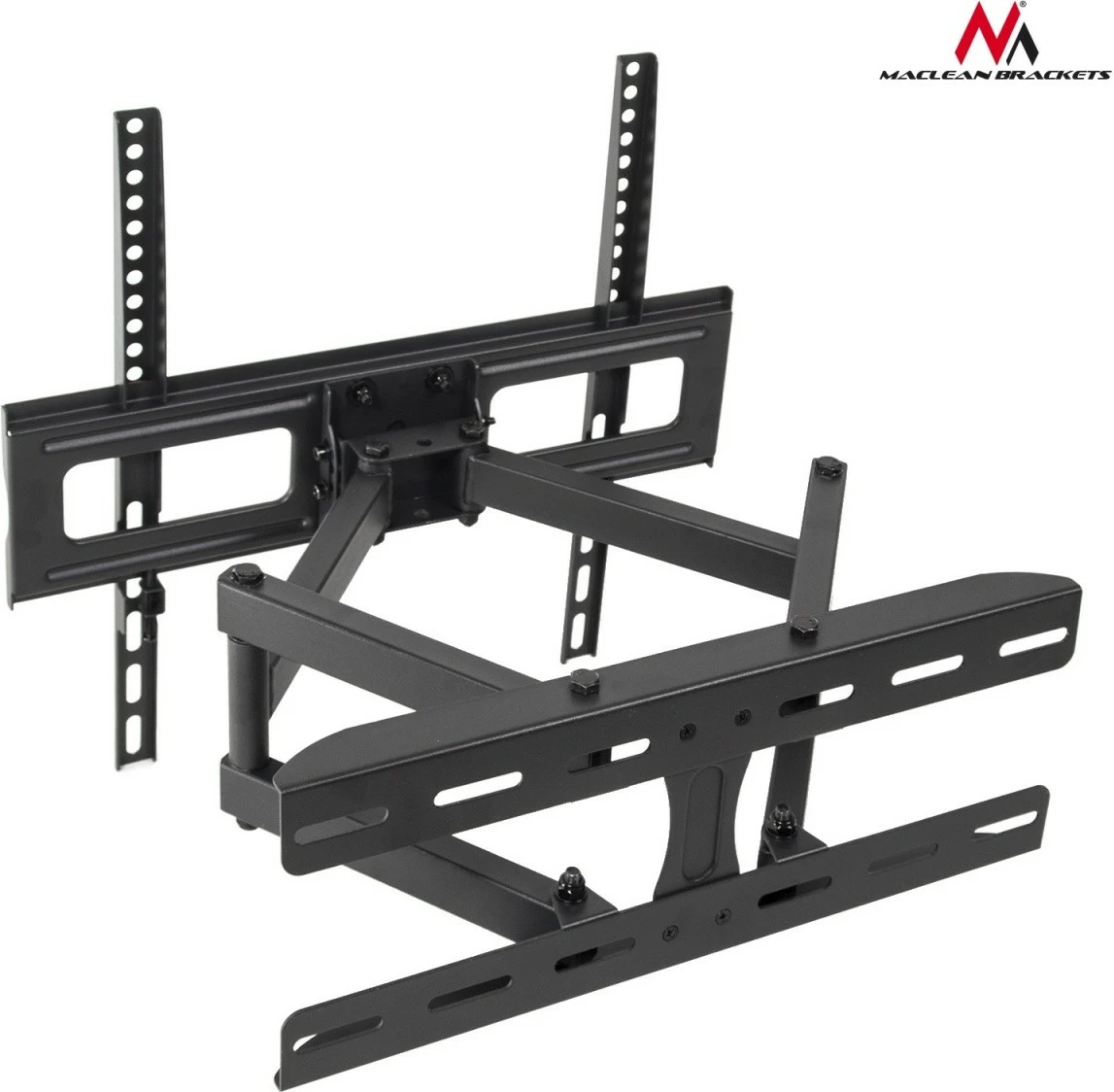 Mbajtës muri për TV/monitor, Maclean MC-760, 26-55 inç, kapacitet 30 kg, VESA deri 400x400, i zi