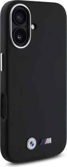 Mbështjellës BMW M Smooth Full Wrapped Metal MagSafe për iPhone 16, Zi