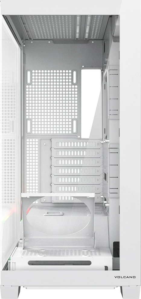 Kasë MODECOM VOLCANO STELLAR PLUS AT-STELLAR-PLUS-NF-0000-20 Midi Tower ATX ARGB Tempered Glass USB-C e bardhë