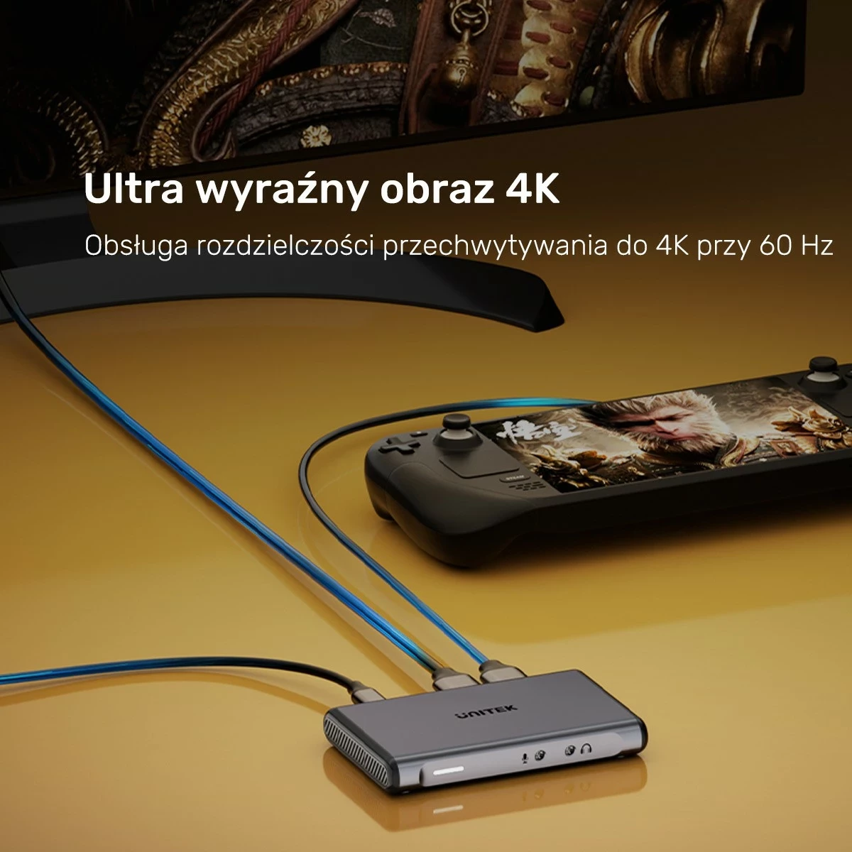 Kartelë kapje video Unitek 4K@60Hz, ngjyrë gri