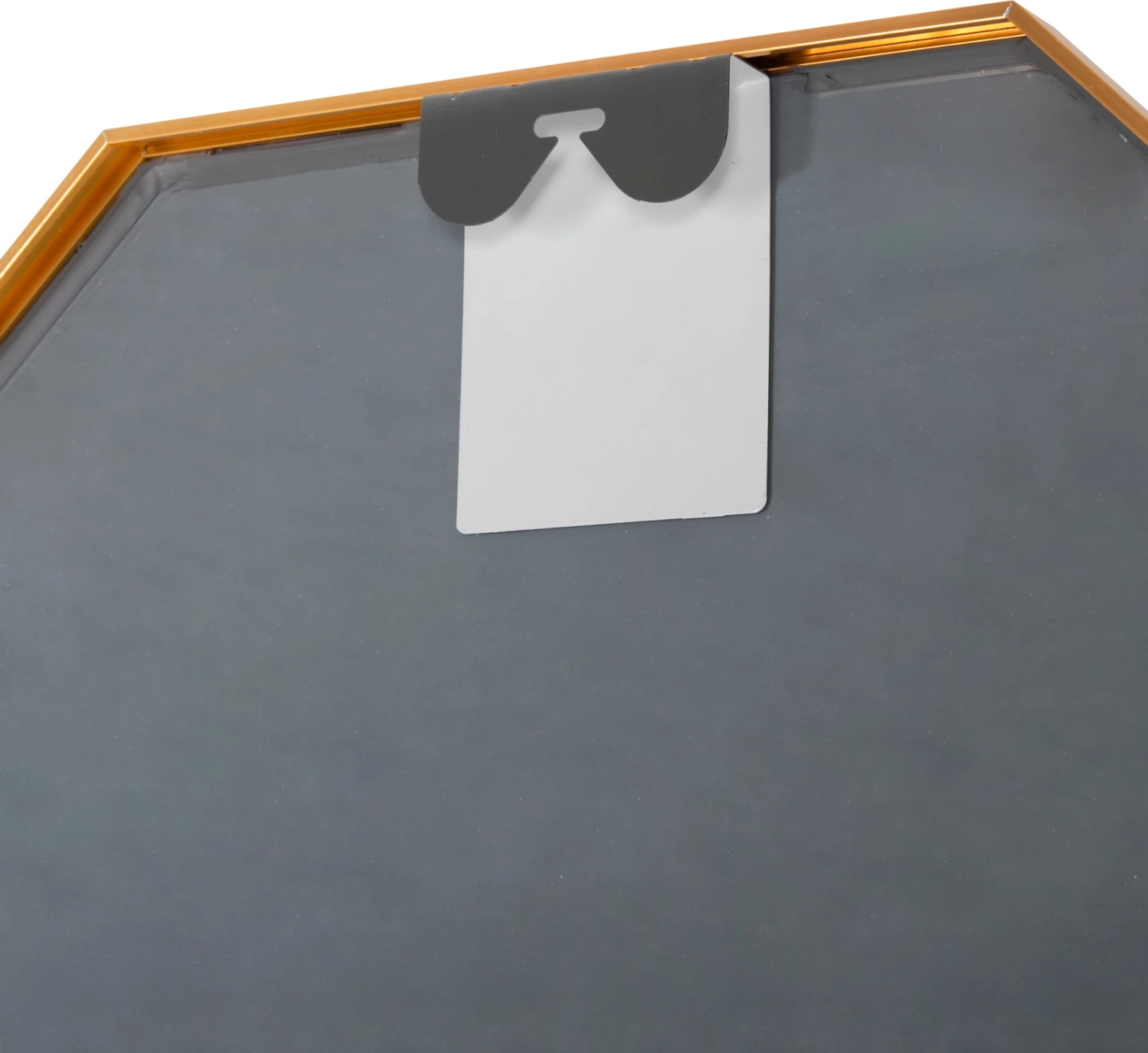 Pasqyrë muri oktagonale, kornizë alumini, ngjyrë ari, Φ74cm