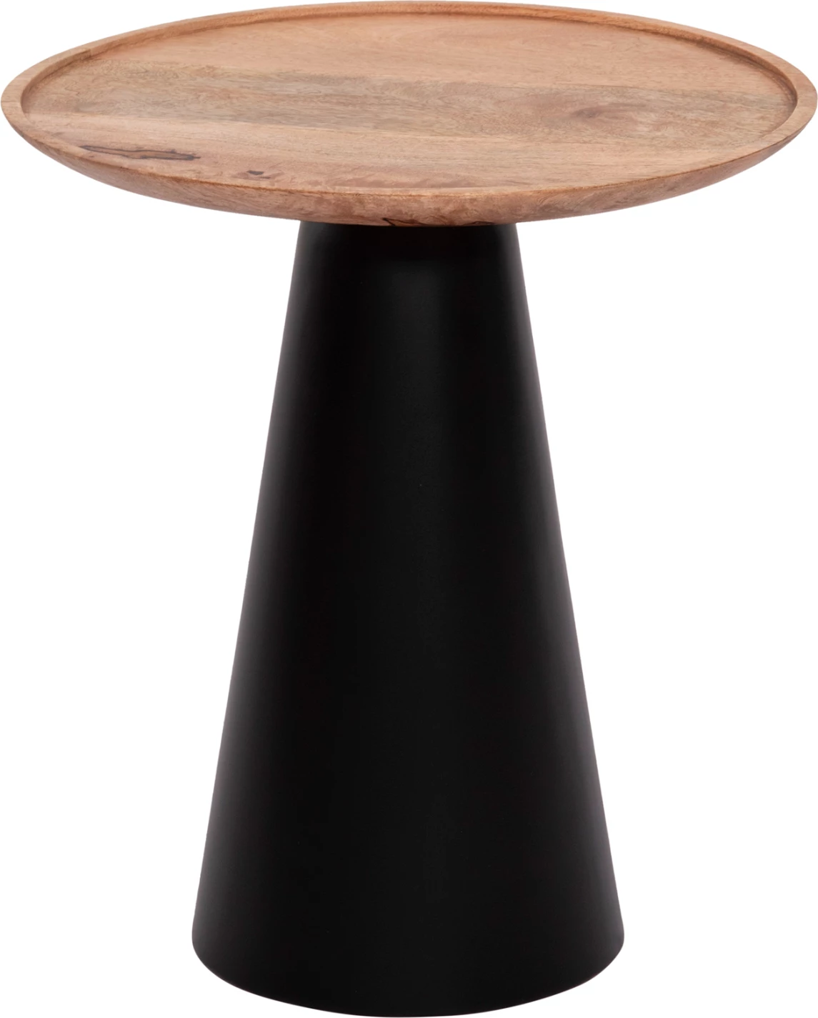 Tavolina kafeje 2 copë RIFF FH9997, dru mango, baza hekuri, Φ60 & Φ40 cm.