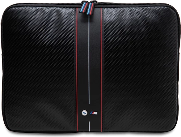 Mbështjellës BMW Carbon Red Stripe për laptop 14 inç, i zi