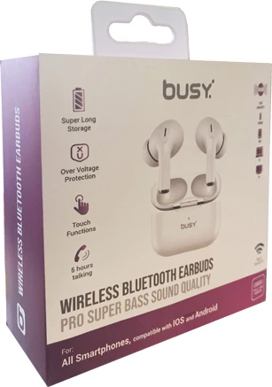 Busy Degjuse me Bluetooth Fi5 Pro Bardh