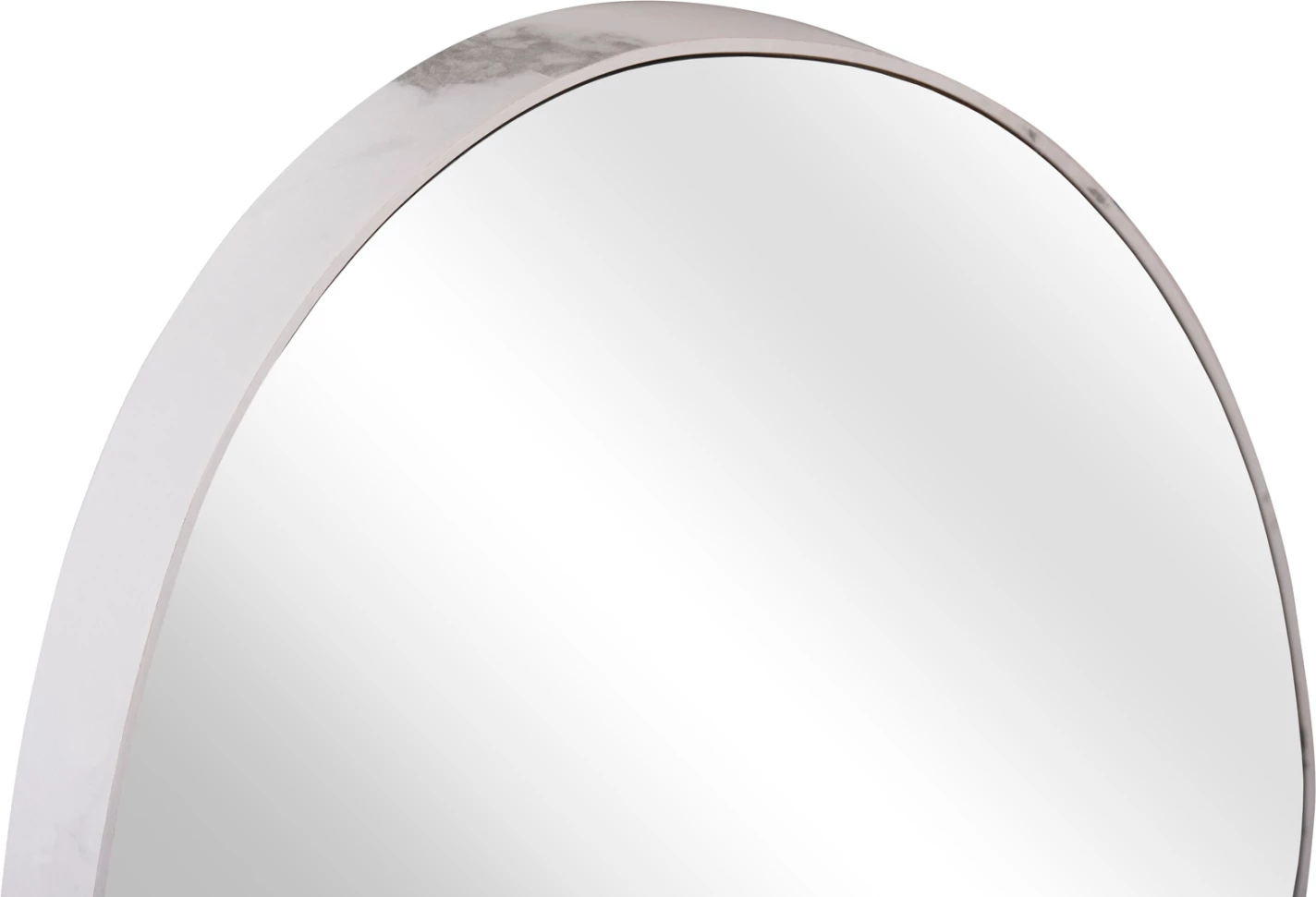 Pasqyrë muri e parregullt, kornizë MDF, ngjyrë mermeri të bardhë, FH4487.05, 60x80 cm