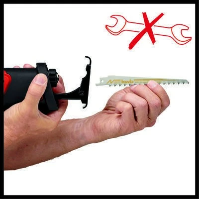 Sharrë reciproke Einhell TE-AP 18/28 Li BL Solo, brushless, 18V, pa kabllo, zi/kuqe