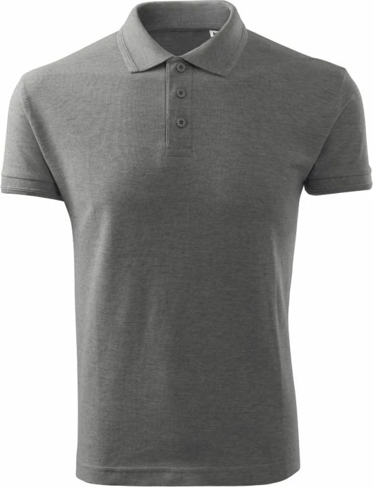 Maicë polo Malfini për meshkuj, ngjyrë gri e errët
