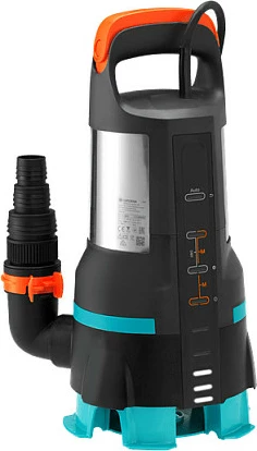 Pompë zhytëse GARDENA 19500 Aquasensor, 860W, 19500 l/h, IPX8, e zezë/gjelbër/inoks