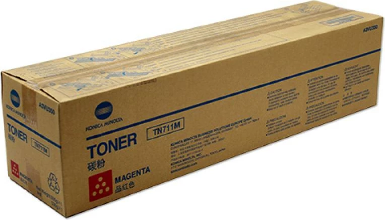 Toner, Konica Minolta, TN-711M (A3VU350), deri 24,000 faqe, magenta, 1 copë