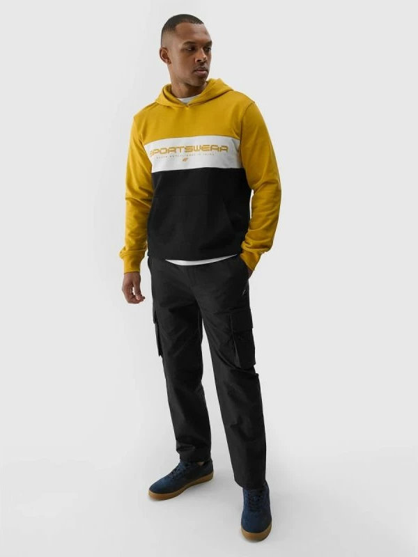 Duks për meshkuj 4F, me kapuç, color block