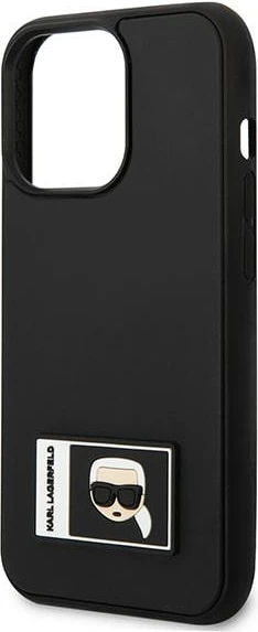 Mbështjellës Karl Lagerfeld KLHCP13X3DKPK për iPhone 13 Pro Max 6.7", Ikonik Patch, i zi